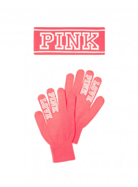 More about Яркий наборчик: перчатки + повязка на голову от Victoria&#039;s Secret PINK