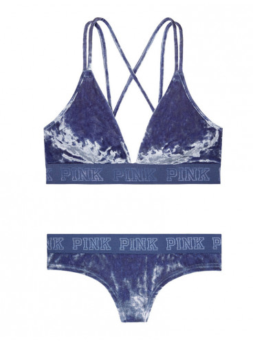 Бархатный комплект белья от Victoria's Secret PINK