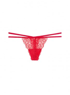 Докладніше про Трусики-стрінги Victoria&#039;s Secret PINK із колекції Strappy Lace - Red