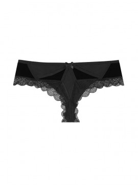 Докладніше про Оксамитові трусики-стрінги з колекції Very Sexy Velvet від Victoria&#039;s Secret - Black