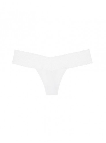 Трусики-стрінги Cotton Lace-waist від Victoria's Secret PINK