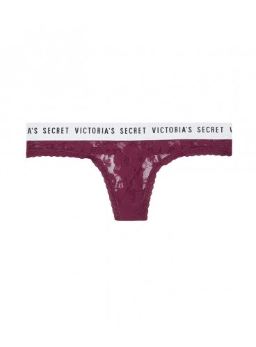 Кружевные трусики-стринги Lacie Logo от Victoria's Secret 