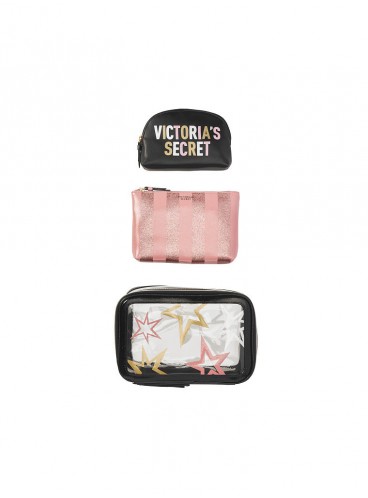 Набір із 3-х косметичок Celestial Shimmer Backstage від Victoria's Secret