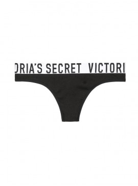 Докладніше про Трусики-стрінги Stretch Cotton Logo від Victoria&#039;s Secret - Black