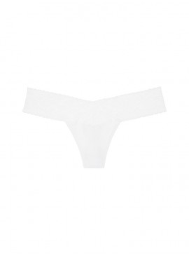 Докладніше про Трусики-стрінги Victoria&#039;s Secret із колекції Cotton Lace-waist - White