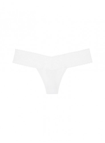 Трусики-стринги Cotton Lace-waist от Victoria's Secret PINK