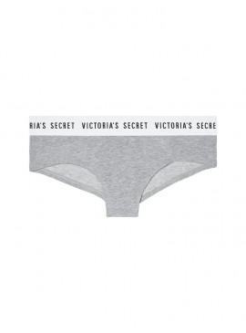 Докладніше про Бавовняні трусики-чики Victoria&#039;s Secret із колекції Cotton Logo - Medium Heather Grey