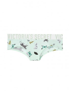 Докладніше про Бавовняні трусики-чики Victoria&#039;s Secret із колекції Cotton Logo - Mint Tint Butterfly