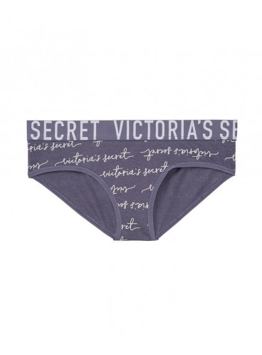 Бавовняні трусики-хіпстер Victoria's Secret із колекції Cotton Logo - Concord Script Print