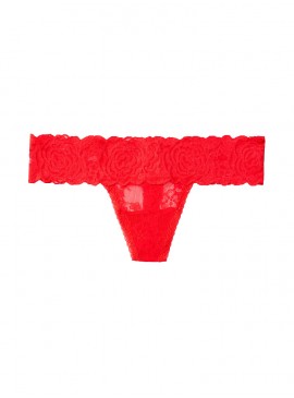 Докладніше про Трусики-стрінги Victoria&#039;s Secret PINK із колекції So Soft Lace - Neon Candy Coral