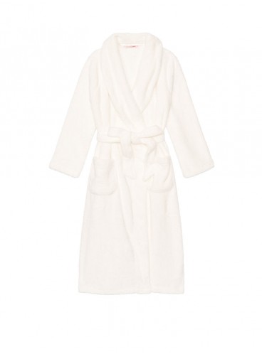 Довгий плюшевий халат Cozy Plush від Victoria's Secret - Ivory