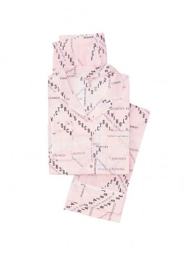 Докладніше про Піжама Victoria&#039;s Secret із колекції The Lightweight - Pink Typed Logos