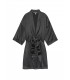 Розкішний халат Very Sexy Short Satin Kimono - Black від Victoria's Secret