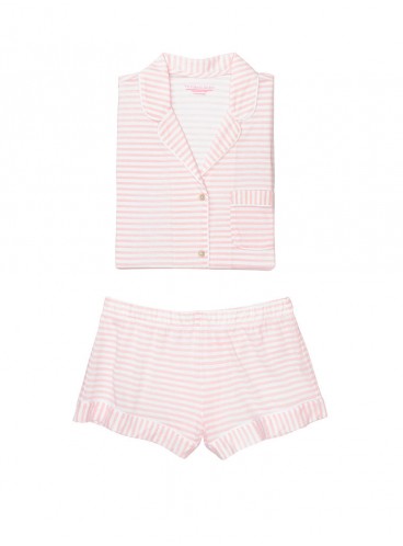 Пижамка с шортиками Victoria's Secret из сериии The Sleepover - Pink Stripe