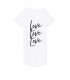 Ночная рубашка от Victoria's Secret - White Love Stacked