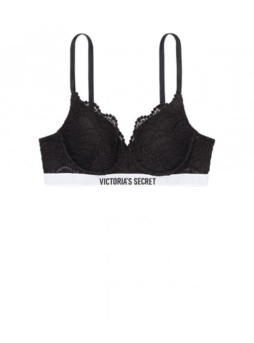 Бюстгальтер Lightly Lined Lace Demi із серії The T-Shirt від Victoria's Secret - Black