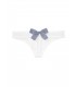 Трусики-стринги из коллекции Dream Angels от Victoria's Secret - White With Light Blue Denim Bow