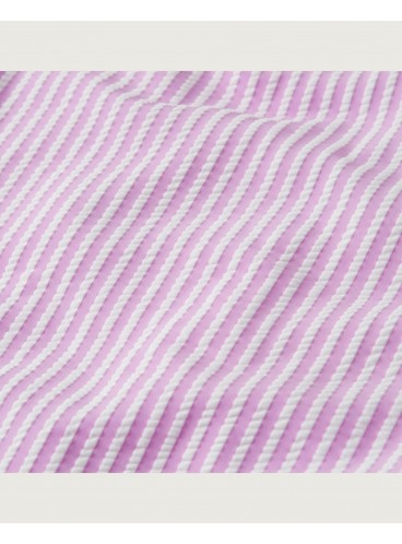Стильний рифлений купальник-монокіні Abercrombie & Fitch - Purple Stripe