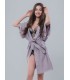 Роскошный халат Dream Angels Satin Jacquard - Duster Pebble Violet от Victoria's Secret 