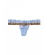 Трусики-стрінги Victoria's Secret PINK із колекції So Soft Lace - Slate Blue Leopard