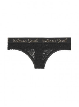 More about Кружевные трусики-стринги Script Logo от Victoria&#039;s Secret - Black 