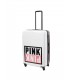 Валіза для подорожей Victoria's Secret PINK - White And Black With Logo