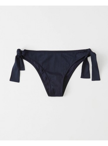 Рифленный купальник Abercrombie & Fitch - NAVY BLUE