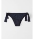 Рифленный купальник Abercrombie & Fitch - NAVY BLUE