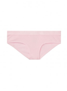 Докладніше про Бавовняні трусики-чики Victoria&#039;s Secret із колекції Cotton Logo - Pink Dove High Shine
