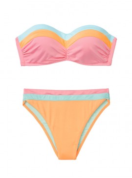 Докладніше про Стильний купальник Bustier Bandeau від Victoria&#039;s Secret - Sun Peach