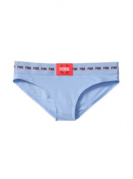 Докладніше про Бавовняні трусики-бікіні Victoria&#039;s Secret PINK з колекції Logo bikini - Slate Blue