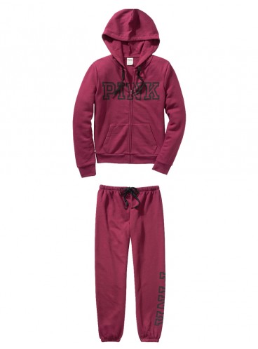 Флисовый костюм от Victoria's Secret PINK - Deep Ruby