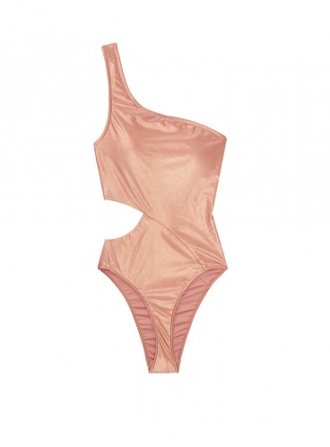 NEW! Стильний монокіні Metallic One-shoulder від Victoria's Secret - Rose Sand