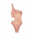 NEW! Стильный монокини Metallic One-shoulder от Victoria's Secret - Rose Sand 