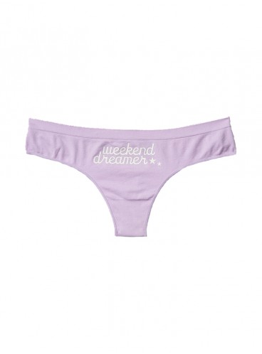 Трусики-стринги SEAMLESS от Victoria's Secret PINK - Tinted Lilac 