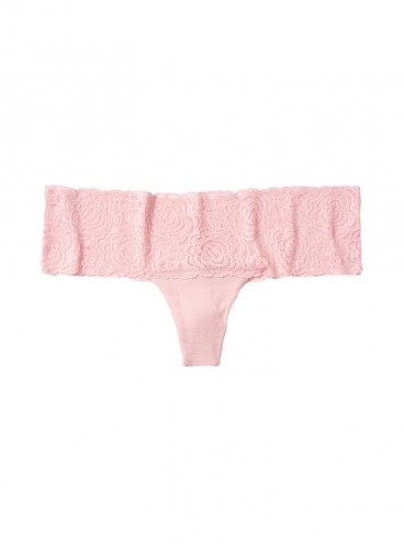 Трусики-стрінги Victoria's Secret PINK з колекції Lace Trim - Chalk Rose