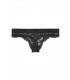 Кружевные трусики-стринги из коллекции Logo & Lace от Victoria's Secret - Black