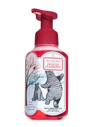 Пенящееся мыло для рук Bath and Body Works - Frosted Cranberry