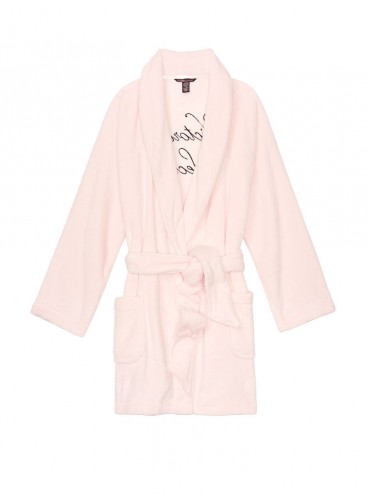 Плюшевий халат Plush Logo від Victoria's Secret - Mauve Chalk