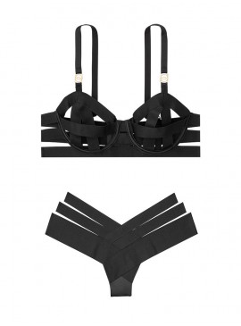More about Комплект белья Demi из серии Luxe Lingerie Strappy от Victoria&#039;s Secret - Bkack
