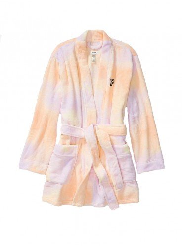 Плюшевый халат Teddy Robe от Victoria's Secret PINK - Femme Tie Dye 