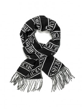 Докладніше про Теплий шарф від Victoria&#039;s Secret - Black &amp; White Logo