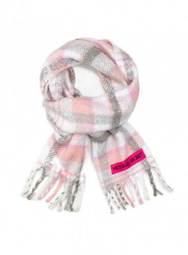 Теплий шарф від Victoria's Secret - Blush & Gray Plaid