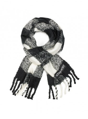 Тёплый шарф от Victoria's Secret - Black & White