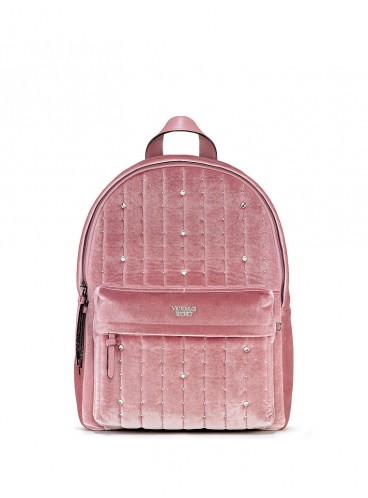 Стильный бархатный рюкзак Victoria's Secret - Light Pink