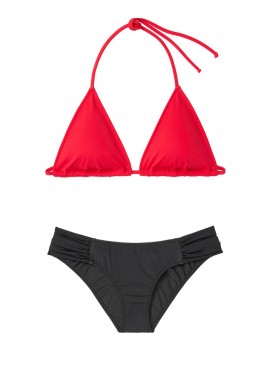 Докладніше про Стильний купальник Triangle від Victoria&#039;s Secret - Red-Black