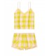 Пижамка из коллекции Flannel Sleep от Victoria's Secret - Yellow Shimmer Plaid