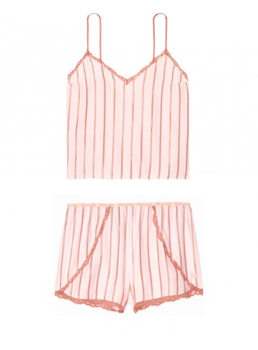 Піжамка з колекції Flannel Sleep від Victoria's Secret - Pink Classic Lurex Stripe