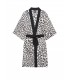 Роскошный халат Handkerchief Kimono от Victoria's Secret - Coconut White Leopard