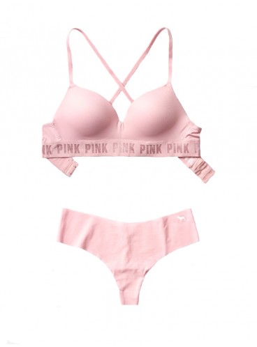 Комплект білизни від Victoria's Secret PINK - Chalk Rose